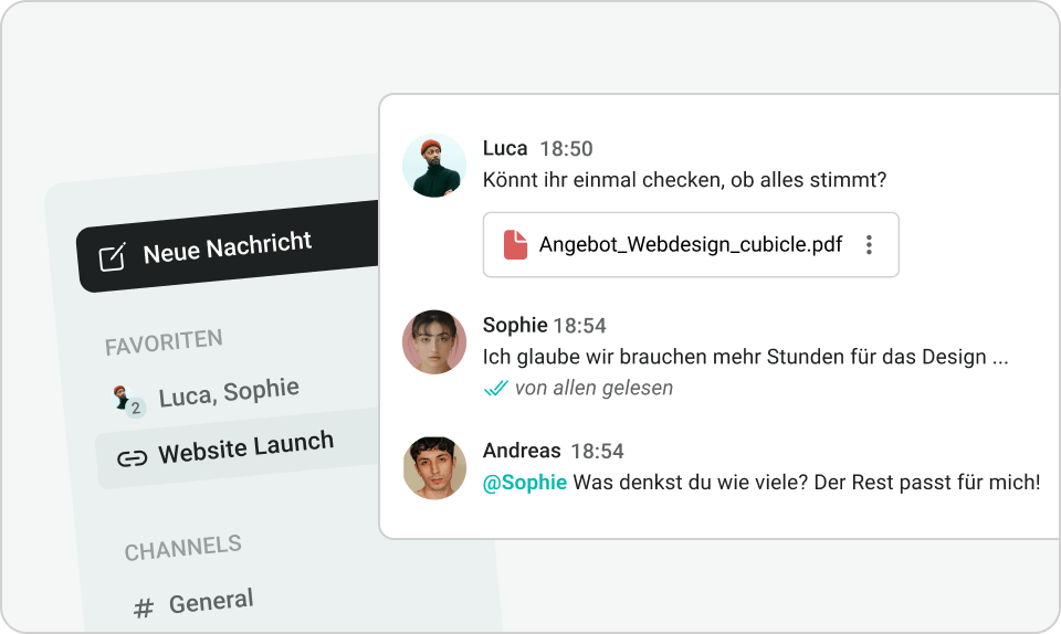 Gruppen- und Einzelchat